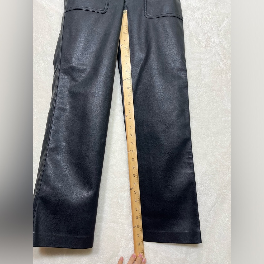 Wilfred Free Lucy Pants Black High Waisted
Vegan Leather Straight Leg Size 0 - Picture 9 of 12